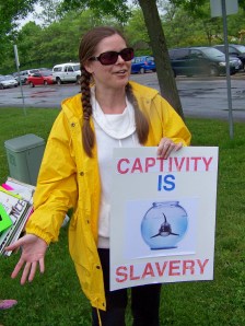 one marineland protester