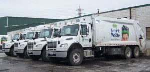 waste trucks ready to role