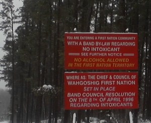 native reservation sign best