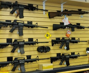 Guns, guns, guns. Do they look like hunting rifiles to you or military-style mass killing machines?
