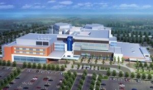 A computerized rendition of Niagara's new hospital in west St. Catharines.
