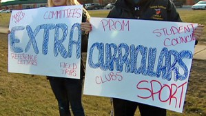 extra curricular protest