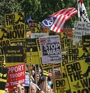 As the years dragged on and the casualty count escalated, growing numbers of Americans took to the streets to protest the Bush/Cheney war. But both Vietnam draft dodgers continued to defend it.