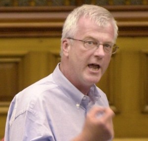 Peter Kormos in action at Ontario Queen's Park legislature
