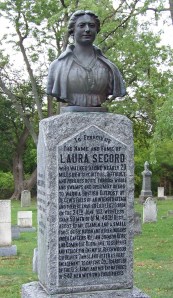 A monument of Laura Secord at Drummond Hill Cemetary in Niagara Falls, Ontario (also the site of the Battle of Lundy's Lane during the War of 1812, where Laura was laid to rest following her death in 1868. Photo by Doug Draper