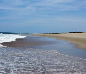 A beach on Cape Cod, one of the first places my mother wanted us to vacation as a family, all those years ago. I'd like to think she is back there in spirit, walking along one of those beaches now. Photo by Doug Draper