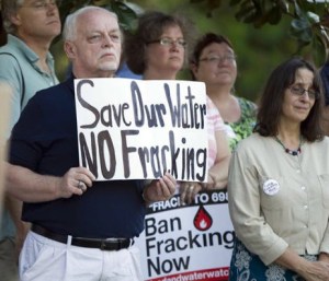 Do we in Ontario wanted the gas from fracking operations so many residents in Pennsylvania, as is depicted here, are fighting to stop in their communities? Would we want these fracking operations to set up here.