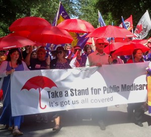 Rallies for saving public health care are becoming more common in Canada