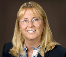 Interam Niagara Health System CEO Sue Matthews trumpets palliative care centre at former hospital in Fort Erie, Ontario.