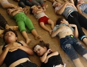 Syrian citizens dead or dying from recent nerve gas attack