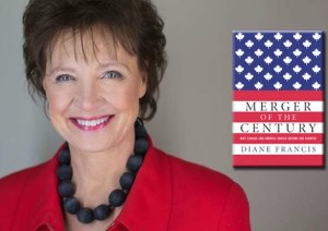 Diane France, author of a new book advocating a Canadian "merger" with the U.S., speaks to Niagara, Ontario chamber of commerce body encouraging the rest of us to spend less time shopping in the U.S.