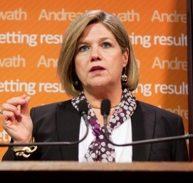 Ontario NDP Leader Andrea Horwath wants to put a lid on Public Sector CEO salaries
