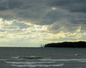 Stormy skies loom over Lake Erie in this photo taken by Fort Erie resident Paul Kassay earlier this November. Point Abino and its iconic lighthouse are visible in the distance.
