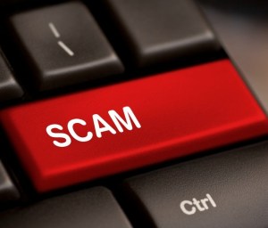 Scam Computer Keys Showing Swindles And Fraud