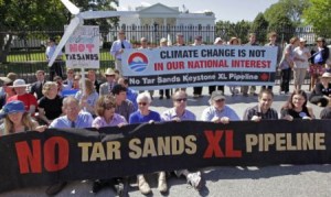 One of many protests near White House in past year over Tar Sands pipeline