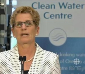Ontario's Premier Kathleen Wynne returns to site of Walkerton drinking water disaster