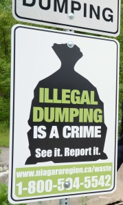 Illegal Dumping sign