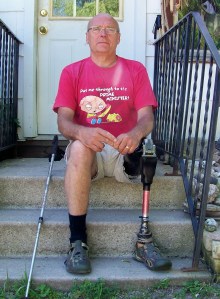 John Pruyn in more peacefull conditions at home. File photo by Doug Draper