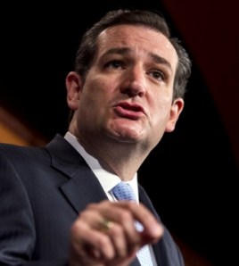 Ted Cruz, the Tea Party, gun nut senator for Texas, blows away Canada.