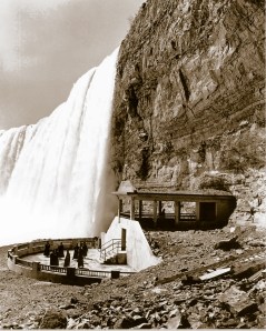 A historic photo, courtesy of NPC, on this awesome experience below one of the world's  most famous Falls.