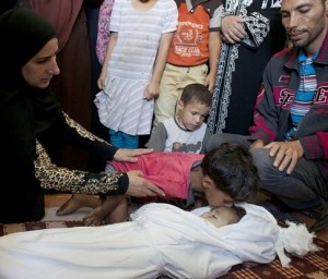 Another family in the Gaza area says goodye to a loved one