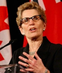 Ontaro Premier Kathleen Wynne