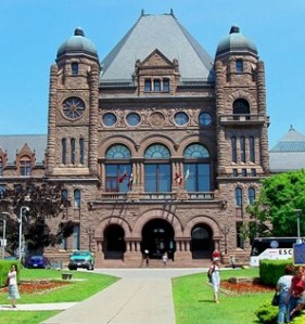 Ontario's Queen's Park legislative building