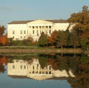 The classic Buffalo History Museum off Delaware Park.