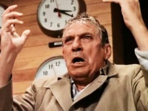 At least Howard Beale stood behind his name and had rants that were interesting. We ask for something of the same here.