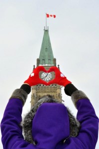 The Peace Tower overlooking Canada's capital city of Ottawa