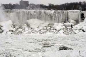 This past winter (2013/14) saw a record number of severe storms and polar vortex temperature drops that, among other things, froze virtually every drop of water roaring over Niagara Falls.