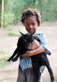 The gift of a goat can help keep a family in need alive.