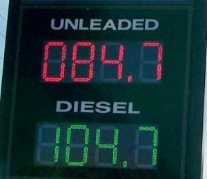 Lower and lower gas and diesel prices like we haven't seen in years.