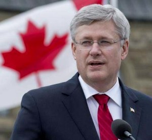 Canada's Prime Minister and Conservative Party leader Stephen Harper
