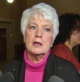 Ontario's Education Minister Liz Sanders says it is just about compensating the teachers unions for their negotiating costs