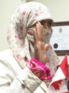 In the wake of an unwanted legal battle with the Harper government, Mississauga, Ontario resident Zunera Ishaq finally gets the right to take the Oath of Canadian citizenship, just in time to vote in the federal election