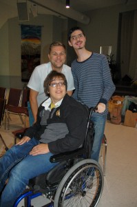 Momentum Choir’s talented soloists Sam Gates and Jeremy Goode rehearse with Mendelt Hoekstra, Executive and Artistic Director for the upcoming concert ‘A Year in the Life’ Sunday, Nov. 8, 3 p.m. at Bethany Community Church in St. Catharines. Photo/Joanne McDonald