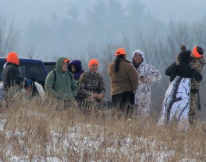 A gathering of Native hunders at Short Hills Provincial Park in Niagara, Ontario