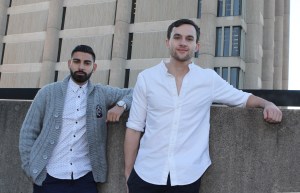 Friends Patrick Foster, Jad Nasser and Nigeria Goli Emiko Murphy will walk more than 100 kilometres from Friday, Nov. 27 to Sunday, Nov. 29 from the foot of Schmon Tower at Brock to Nathan Phillips Square in Toronto, where they’ll meet with officials from UNICEF Canada. Photo courtesy of Brock University