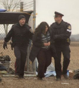 A pipeline protest in Sarnia, Ontario area this past December resulted in arrests