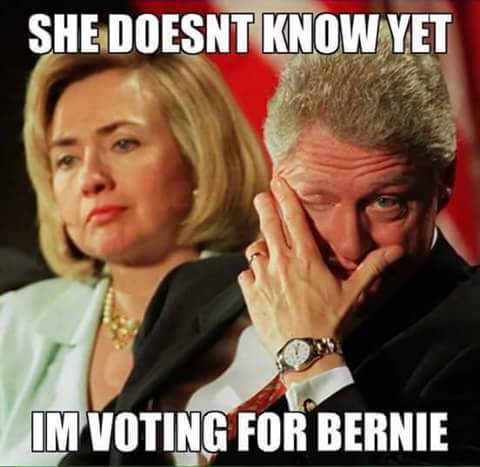 bill clinton for bernie