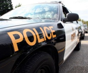 O.P.P. vehicle (Hwy 69 South.) Photo By Marg Seregelyi 2008