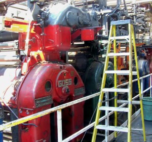 These presses, at the once independent, locally owned St. Catharines Standard, once ran off stories on issues impacting people in the Niagara region that won provincial, national and international media awards. They are long gone now. File photo by Doug Draper