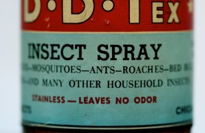 The insecticide DDT accumulates in insects fed on by other animals, with toxic effects to birds and fish. Photo Credit: Tim Lang