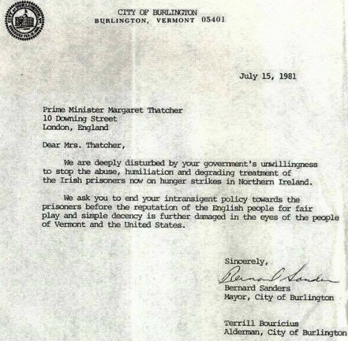 NAL bernie letter irish