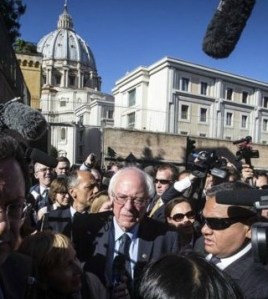 Bernie Sanders at Vatican City
