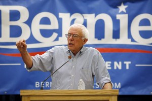 Vermont Senator and U.S. Democratic presidential candidate Bernie Sanders on the campaign trail