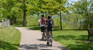 Cycling the trails along the scenic Niagara, Ontario Parkway