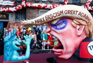 This float was actually featured at a parade in Germany earlier this year.