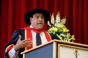 Dr. Izzeldin Abuelaish received an Honorary Doctorate at Brock University Tuesday during Spring Convocation ceremonies.